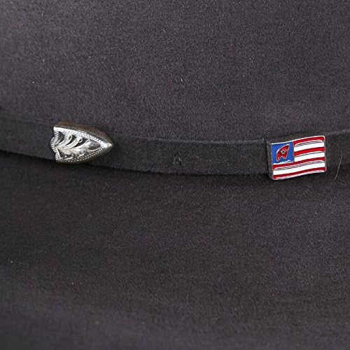 NRS American Hat Company 40X Steel Open Crown 4-1/4" Brim Felt Cowboy Hat Steel 6 3/4 - Image 3