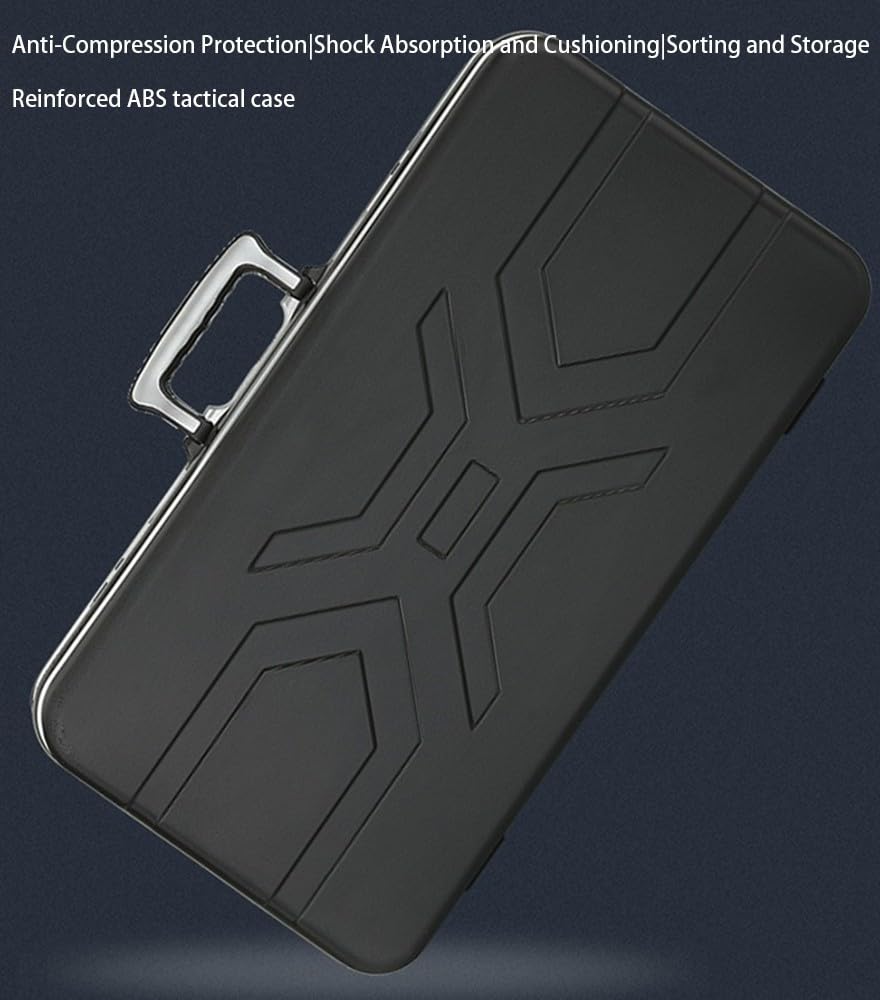 Custodie Dure Pistola Tattica, Custodia Rigida Imbottita Valigetta Porta Pistola con Protettiva Interno Schiuma per Computer Portatile, Macchina Fotografica E Altro 70X15X38cm