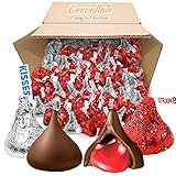Hershey’s Kisses Chocolate Dipped Strawberry & Silver – 1lb Pack of Chocolate Covered and Valentine's Day Strawberry Treats – Delicious Candy Bulk for Valentine – With Creamy Milk Chocolate