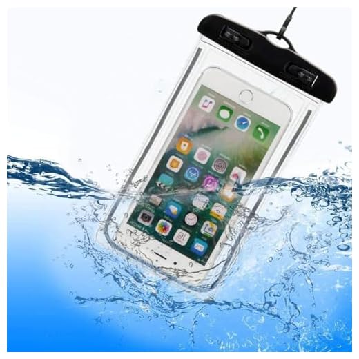 Kit 2 Unid – Capa Celular Prova D'agua Bolsa Impermeavel Universal Até 6,5 Polegadas Ideal Praia Piscina Passeios Pescarias Esportes Cordao Resistente