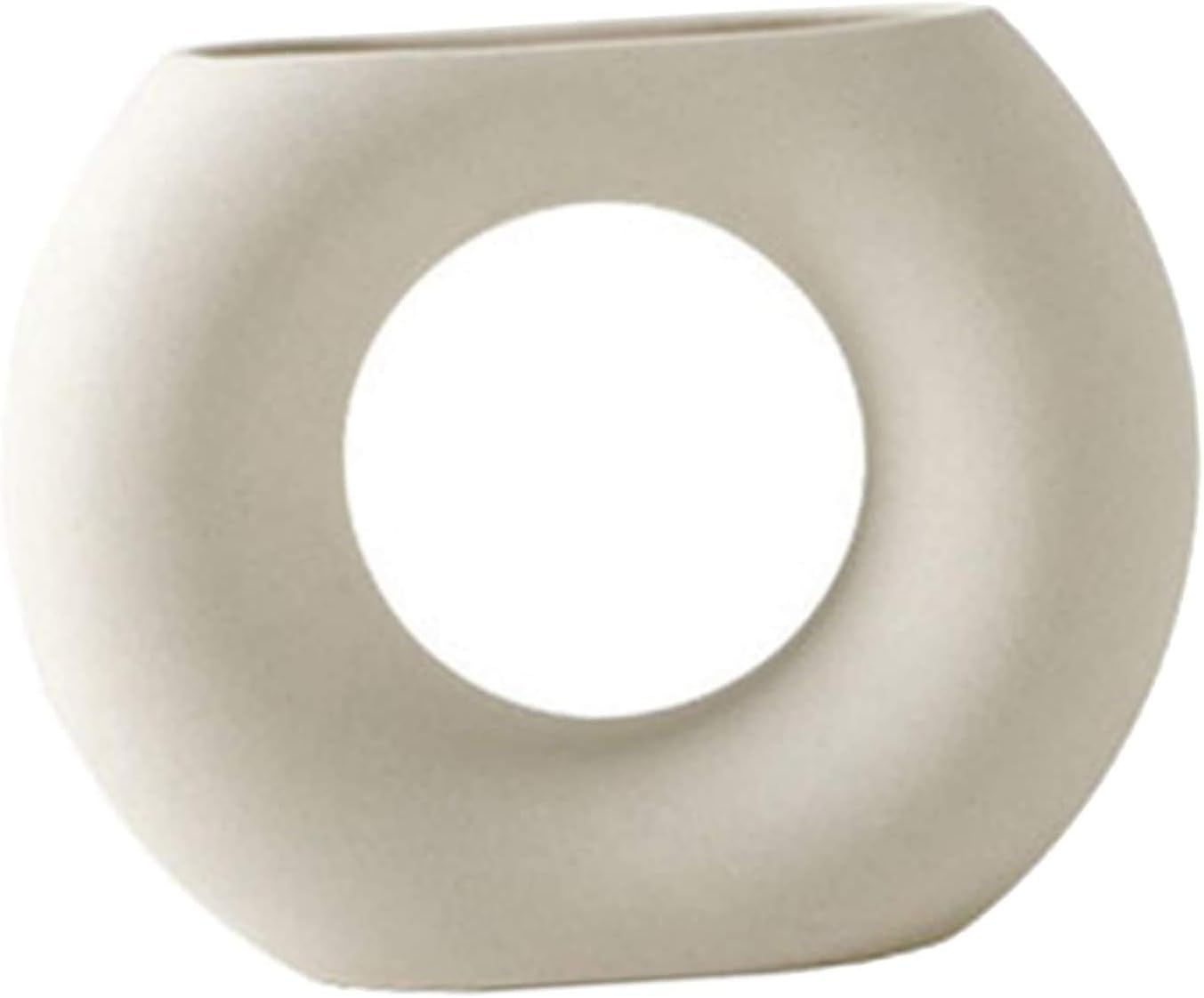 Ceramic Vase Nordic Irregular Ceramic Vase Flower Vase for Home Office Bookshelf Table Centerpieces Decoration - Style B
