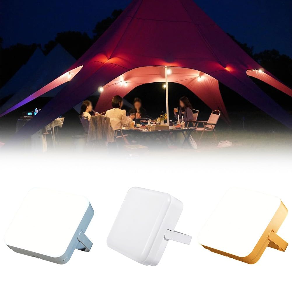 Lanterna da campeggio a LED ricaricabile, luce portatile con batteria lunga per la vita, lampada da esterno per escursioni, zaino in spalla, utilizzo, diverse capacità disponibili