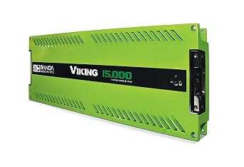 1-Channel Vehicle Audio Bass Amplifier - High-Powered Mono Bass Amplifier w/Subsonic Filter and Low Pass Filter Stable at 1 ohm, LED Indicators, Sound Specialization, Green - Banda ICEX800.1GREEN