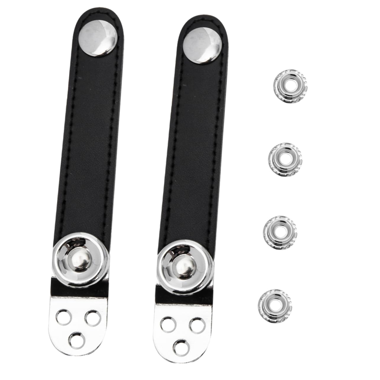 FAVOMOTO Accordion Bass Bellows Straps Buckle Black Metal Connecting for Accordion Players