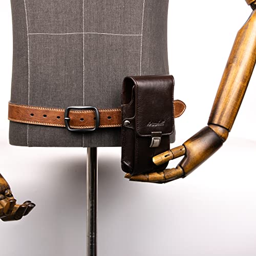 Ariscobull Phone Holster With Belt Clip Leather Belt Pouch Belt Case Phone Holder For Iphone 14 Pro Max 11 Pro Max Xs Max Xr 7 Plus 8 Plus 6S Plus (For Phones With Cases) (Coffee) #TOP5