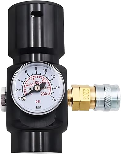 VaVoger Actualización Paintball Co2 Regulador de presión Mini Sef Super Fast Refresh HPA Regulador de presión más baja