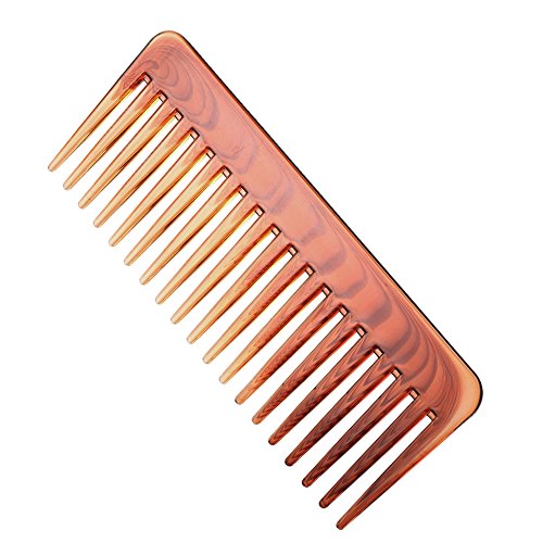 Walmeck Wide Teeth Comb Hair Health Comb Hairdressing Brush Styling Comb for Long Wet or Curly Straight Hair