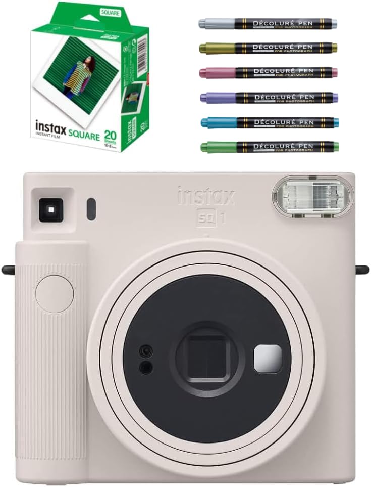 Amazon | チェキスクエア instax SQUARE SQ1 チョークホワイト