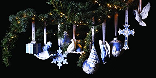 Wedgwood 2018 Annual Holiday Ornament Figural Cross, Blue - Thumbnail 2