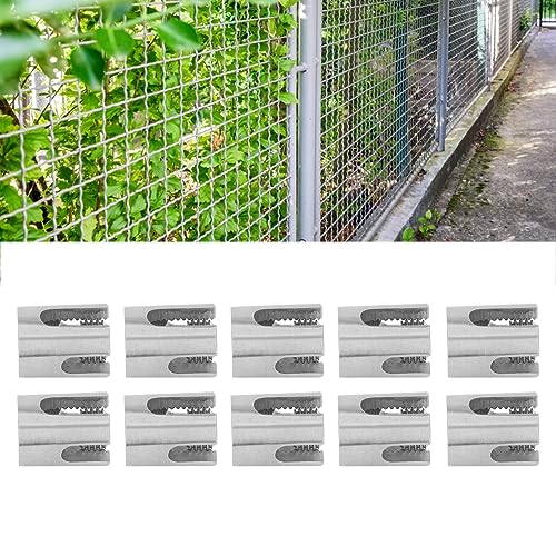 Braçadeira de cabo de 10 peças, grampos de cabo de aço inoxidável 316 grampos de corda de fio para m