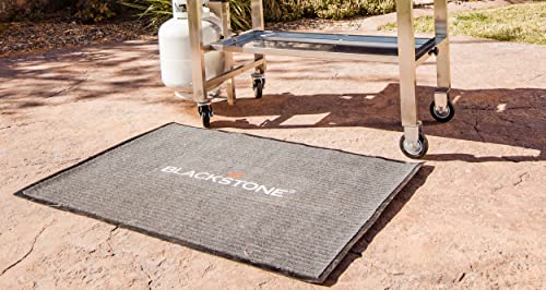Blackstone Griddle Accessories Grill Splatter Mat (43.5" X 30.5"), 5036, Under The Grill Mat For Patio & Deck Protection – Outdoor Bbq Grilling Barbecue Pad For Gas Grill, Garage, Black. #TOP2