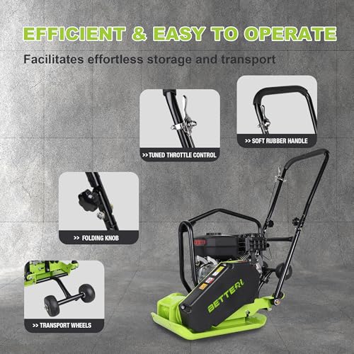 BETTERI 6.5HP Gas Plate Compactor