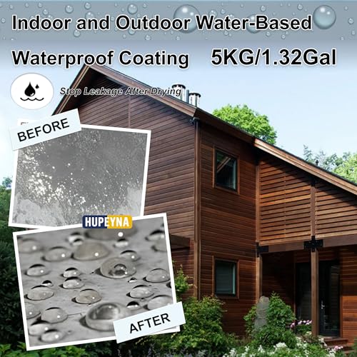 Hupeyna HPFSJ002 Invisible Waterproof Agent, 1.32 Gal Hupeyna Waterproof Sealant, Waterproof Glue thumb #6