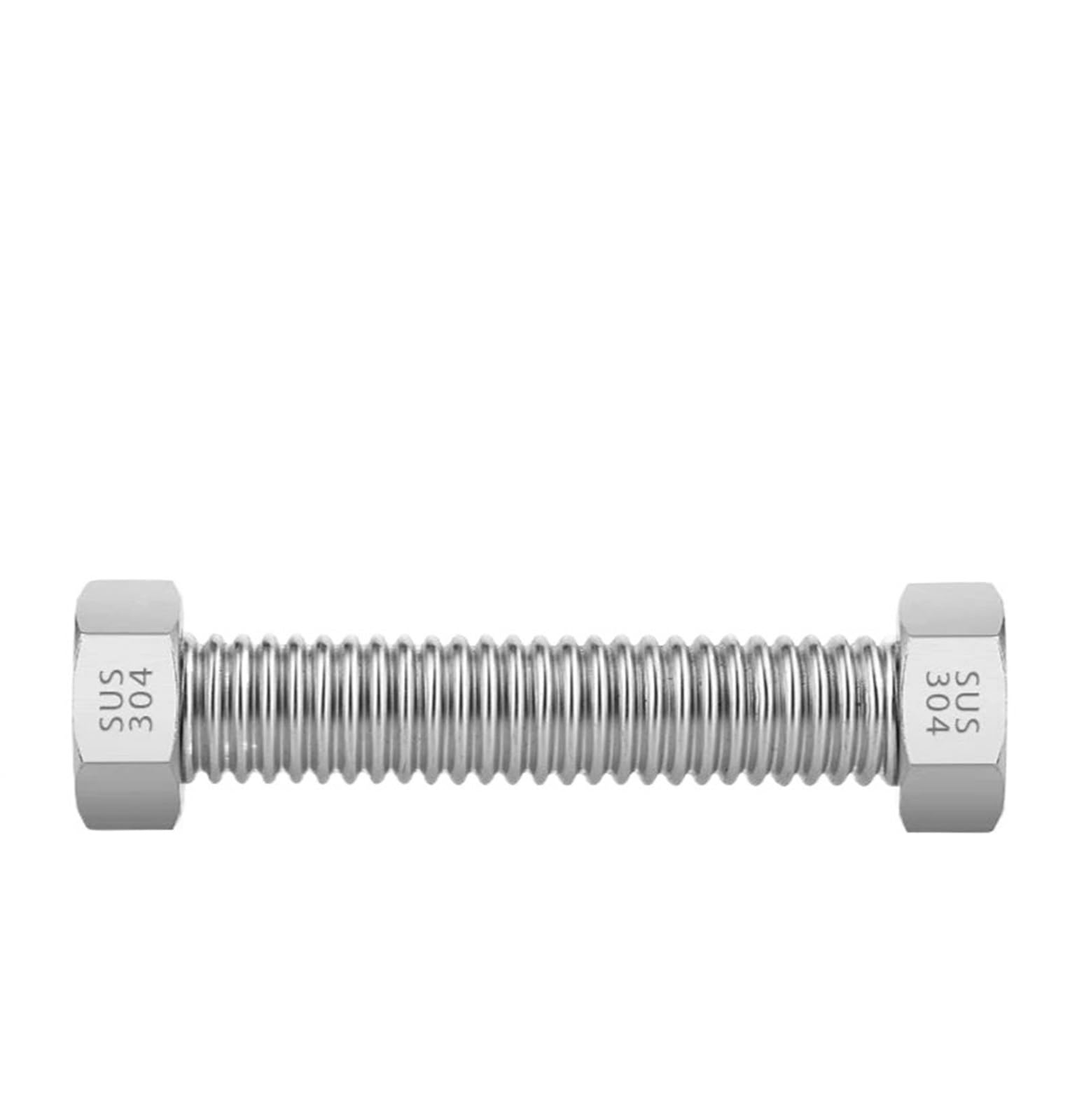 Manguera de Ducha de Acero Inoxidable Manguera antiexplosiva de alta presión con fuelle acero inoxidable 304 1 pulgada (DN25), for agua fría y caliente. Fabricada en metal(2M)