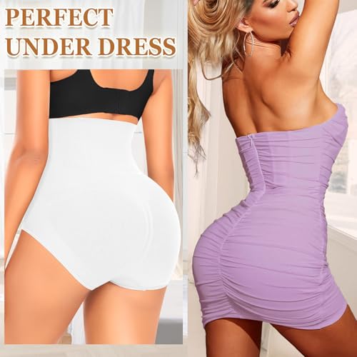 Image of Werena Tummy Control Shapewear Panties For Women Seamless High Waist Shaping Body Shaper Girdle Underwear