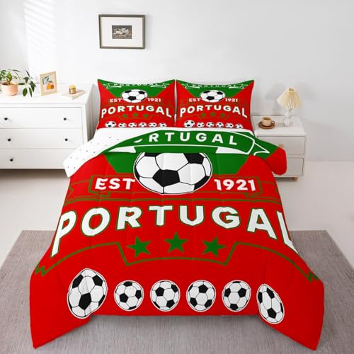 Image of Feelyou Football Sport Bedding Set King Size for Kids Teens