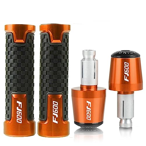 Contrepoids Guidon Moto CNC Orange pour Yamaha FJ600 1984-1998