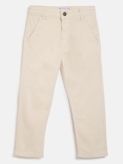 Tales & Stories Boys Slim Fit Cotton Blend Solid Trouser Price In India