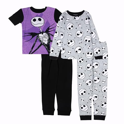Disney boys 4-piece Snug-fit Cotton Pajama Set Soft & Cute for Kids NBC FUN STARS 4T