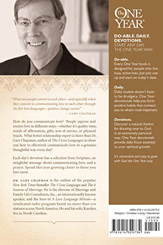 The One Year Love Language Minutie Devotional: A 365-Day Devotional For Christian Couples (One Year Signature Line) #TOP1