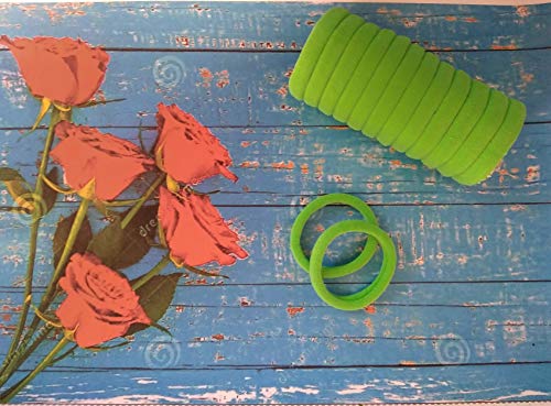 Image of Elina 60 Mutli Color Elastic Ponytail Holder Hair Rubber Ties Head Bands Soft Cotton Thick Thin Hair Wear for School Girls, Kids, Women Accessories (Pack of 60)(Neon Bright Colors)