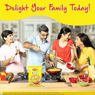 MAGGI 2-minute Instant Noodles, 1.2kg (18 pouches x 70g each) + Maggi Masala-Ae-Magic,120 g (20 Sachets)