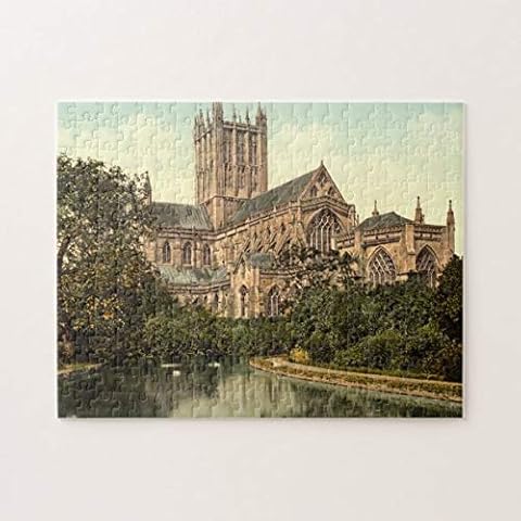 Wells Cathedral, Somerset, England Jigsaw Puzzles 1000 Pieces, Challenging and Educational Puzzles Games Toys, Abstract Painting Puzzle for Kids Adults Cover