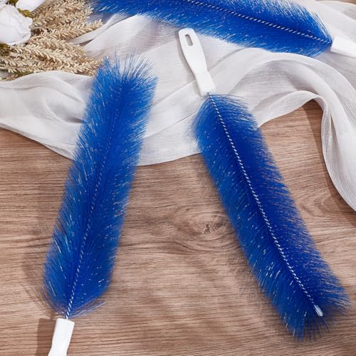 Image of 3Pcs Dust Duster 42.5cm Long Cobweb Duster Bendable Fan Duster Plastic Dust Cleaner Microfiber Head Ceiling Brush for Room Dust Clean