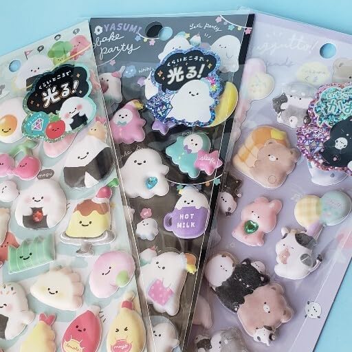 Image of Cots and Cuddles 3D Puffy 100+ Unicorn and Teddy Bear Stickers for Kids & Toddlers |3D Stickers Unicorn, Clouds, Teddy Bear,Scrap Book Decoration for Boys & Girls |4 Strap, Cartoon Sticker