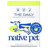 Native Pet The Daily Dog Vitamins & Supplements - 11-in-1 Multivitamin Powder for Dogs - Supports Whole Body Health, Digestion, Mobility & Immunity with Collagen, Glucosamine & Probiotics – 60 Scoops