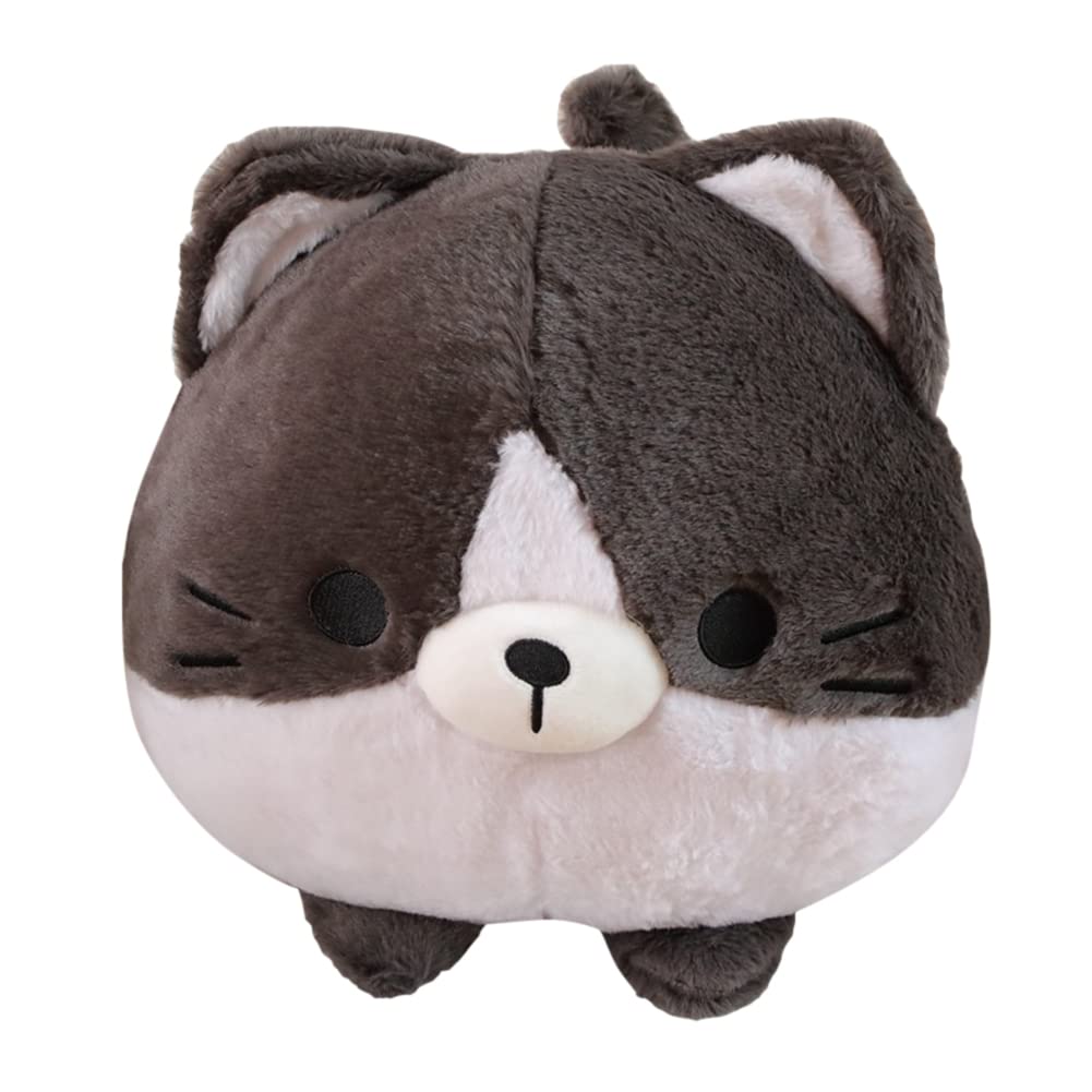 JAWSEU Katzen-Plüschtier – Kuscheliges Kissen In Katzenform, 60 Cm, Mit Bunten Punkten, Perfekt Als Geschenk