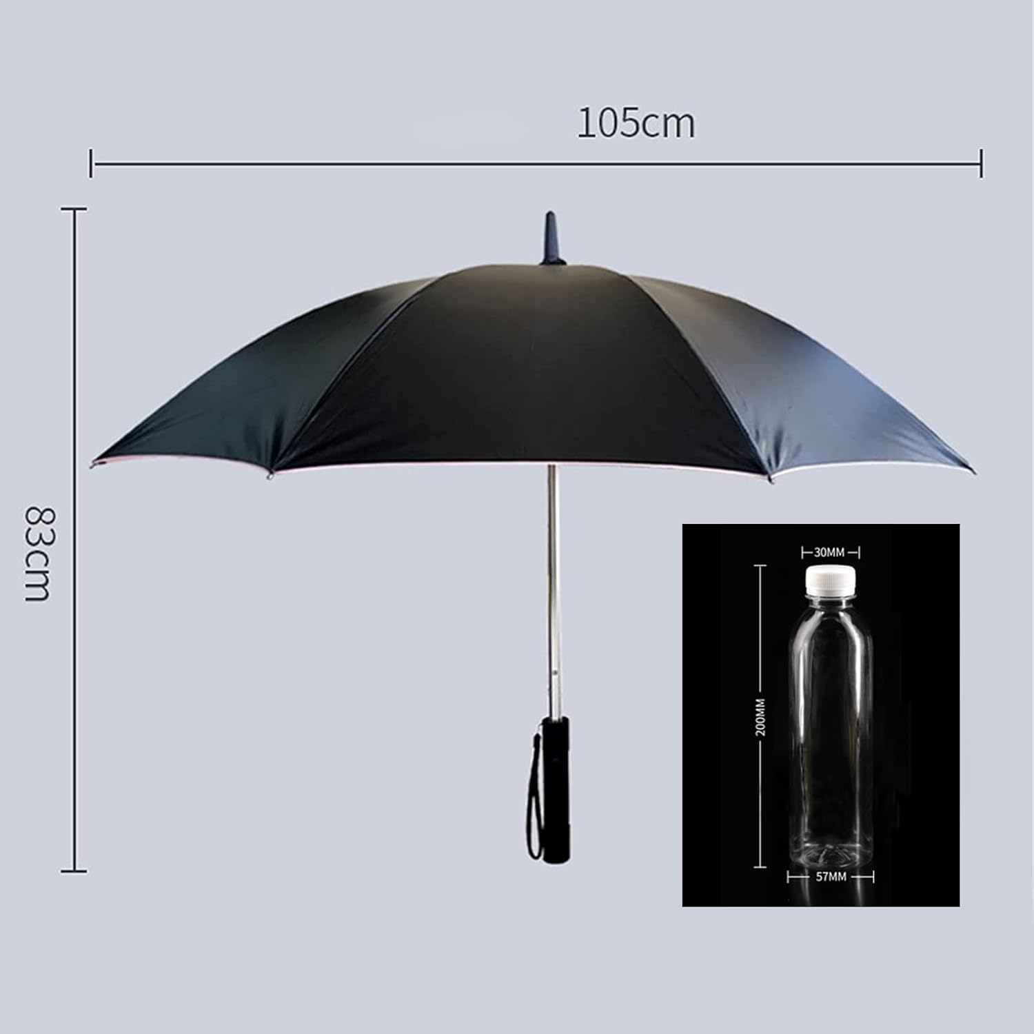3 in 1 Umbrella with Fan Golf Sun Umbrella Built in Fan and Mister System, UPF 50+ Stick Umbrellas Perfect for Festivals, Amusement Parks, Sporting Events