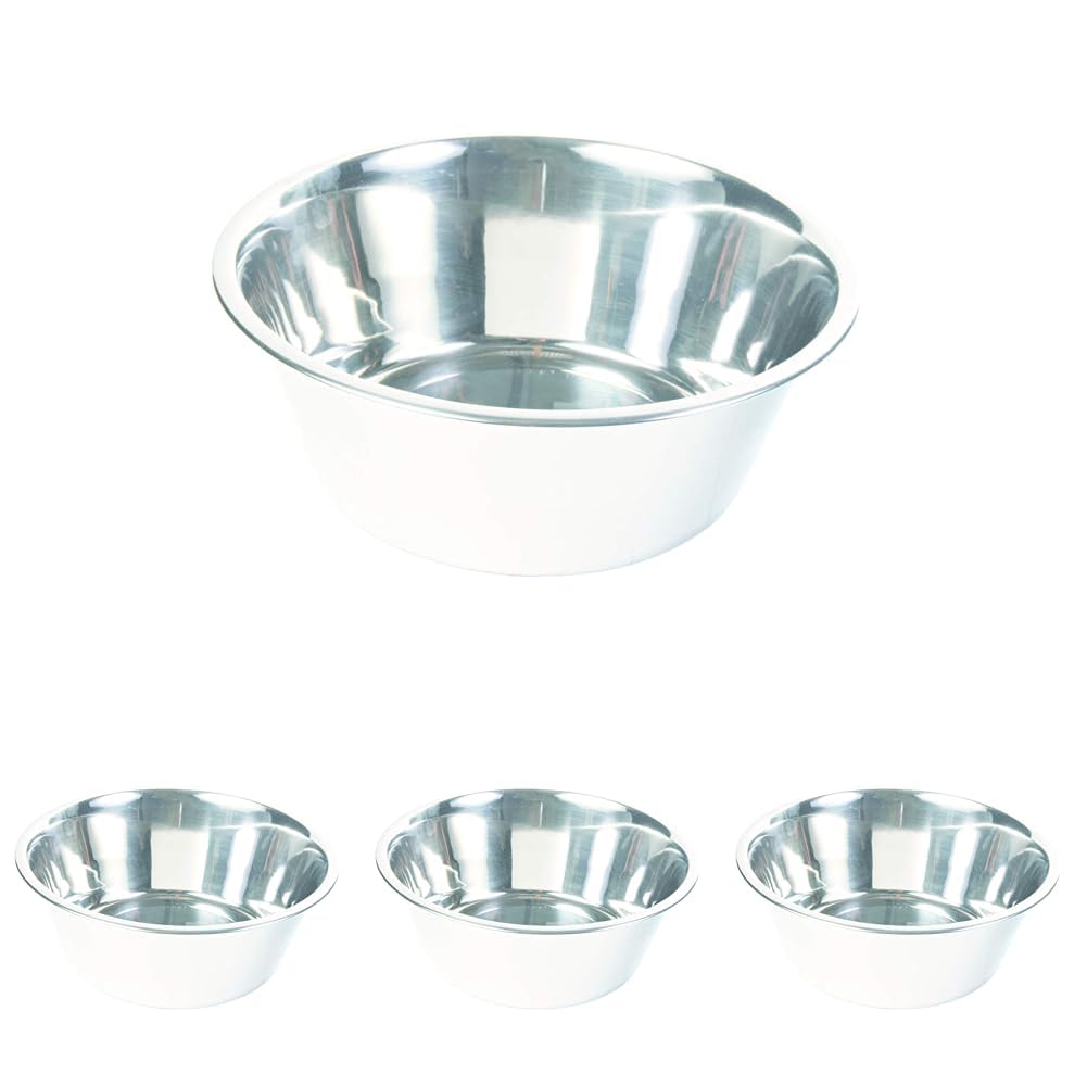 Trixie 24845 Edelstahlnapf, 4,5 l/ø 29 cm (Packung mit 4)
