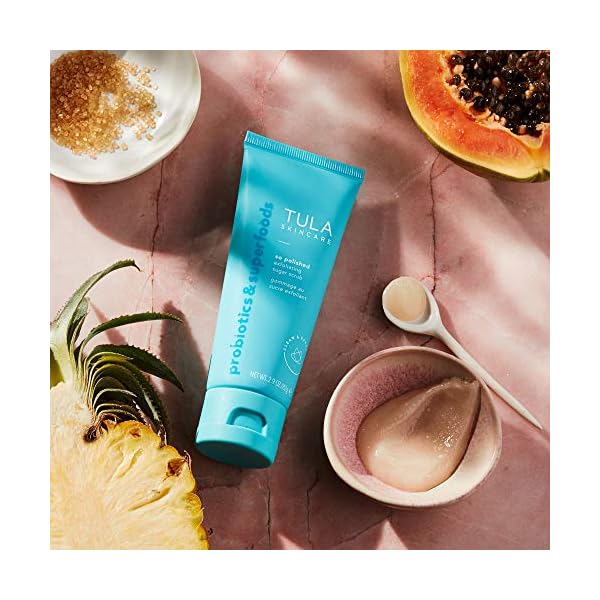 TULA-Skin-Care-So-Polished-Exfoliating-Sugar-Scrub-Face-Scrub-Gently-Exfoliates-with-Sugar-Papaya-and-Probiotic-Extracts-for-a-Softer-and-Radiant-Looking-Complexion-29-oz TULA Skin Care So Polished Exfoliating Sugar Scrub - Face Scrub, Gently Exfoliates with Sugar, Papaya, and Probiotic Extracts for a Softer and Radiant-Looking Complexion, 2.9 oz.