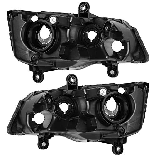 ECOTRIC Pair Headlights Compatible with 2011-2019 Dodge Grand Caravan 08-16 Chrysler Town & Country Chrome Housing Headlamps(Driver Passenger) by ECOTRIC - Image 7