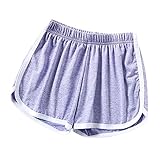 [vigerkar] ワイドパンツ レディース ガウチョパンツ プリーツ スカート パンツ スカーチョ 無地 ゆったり 体型カバー ウエストゴム 美脚 ショートパンツ レディース 短パン スウェットパンツ ハーフ ワイドパンツ ゆったり ウエストゴム 薄手 ルームウェア ヨガ ランニング スポーツ 柔らかい 通気性 伸縮性 イージーパンツ オシャレ 短パン 通勤 (M/#03-紫の)