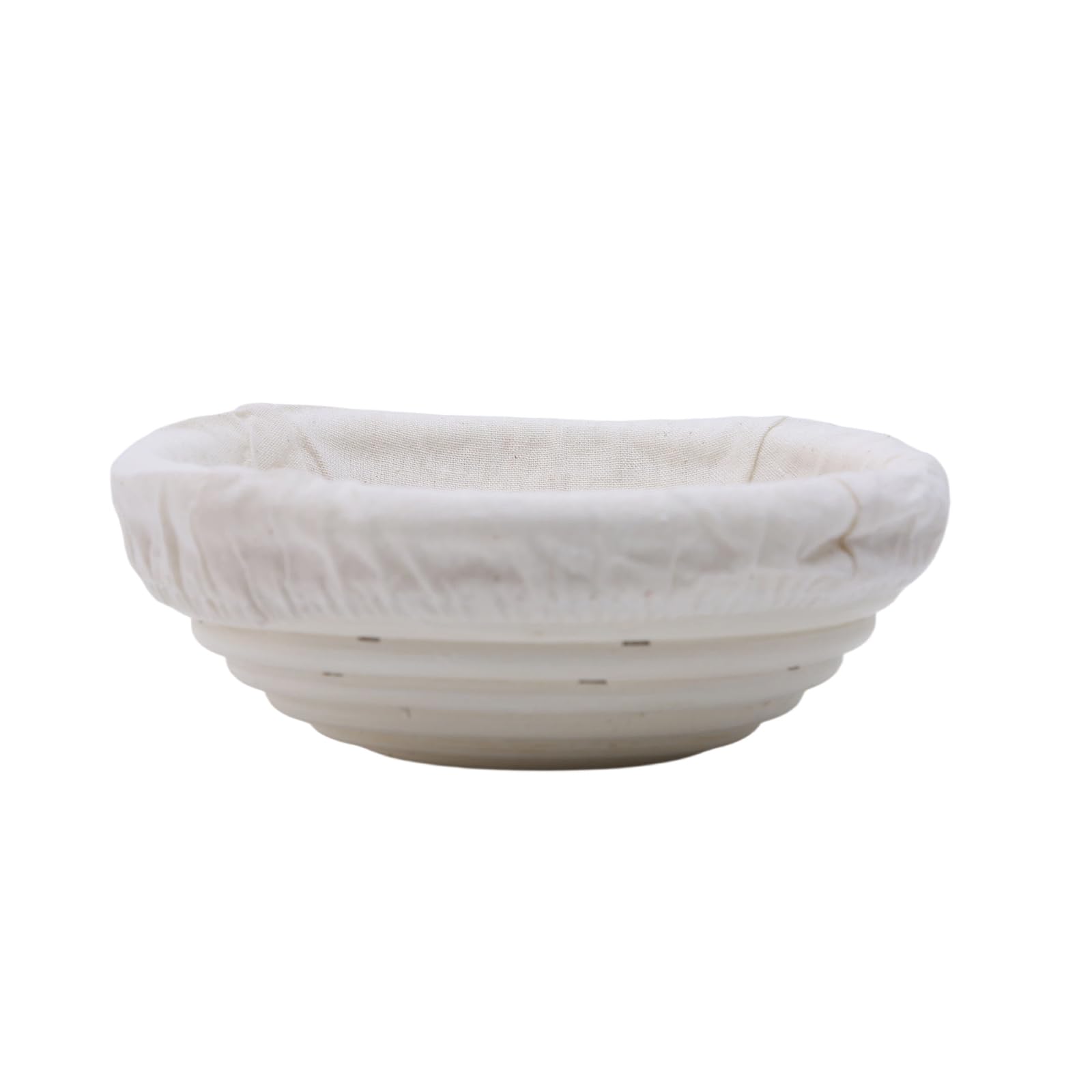Juego de 6 cestas de fermentación con paños de lino | Cuenco redondo y ovalado Banneton para pan de masa madre, cestas de fermentación de ratán natural para panaderos aficionados
