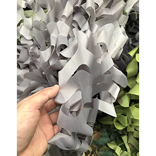 Xrdbfd Filet De Camouflage,Filet De Chasse Camo,Grand Filet D'ombre Gris,pour Armée,Couverture De Voiture,décoration De Fête,Filet De Camouflage Léger Crème Solaire,1.5/2/3/4/5/6m,1.5x1m(4.9 * 3.3ft) Cover