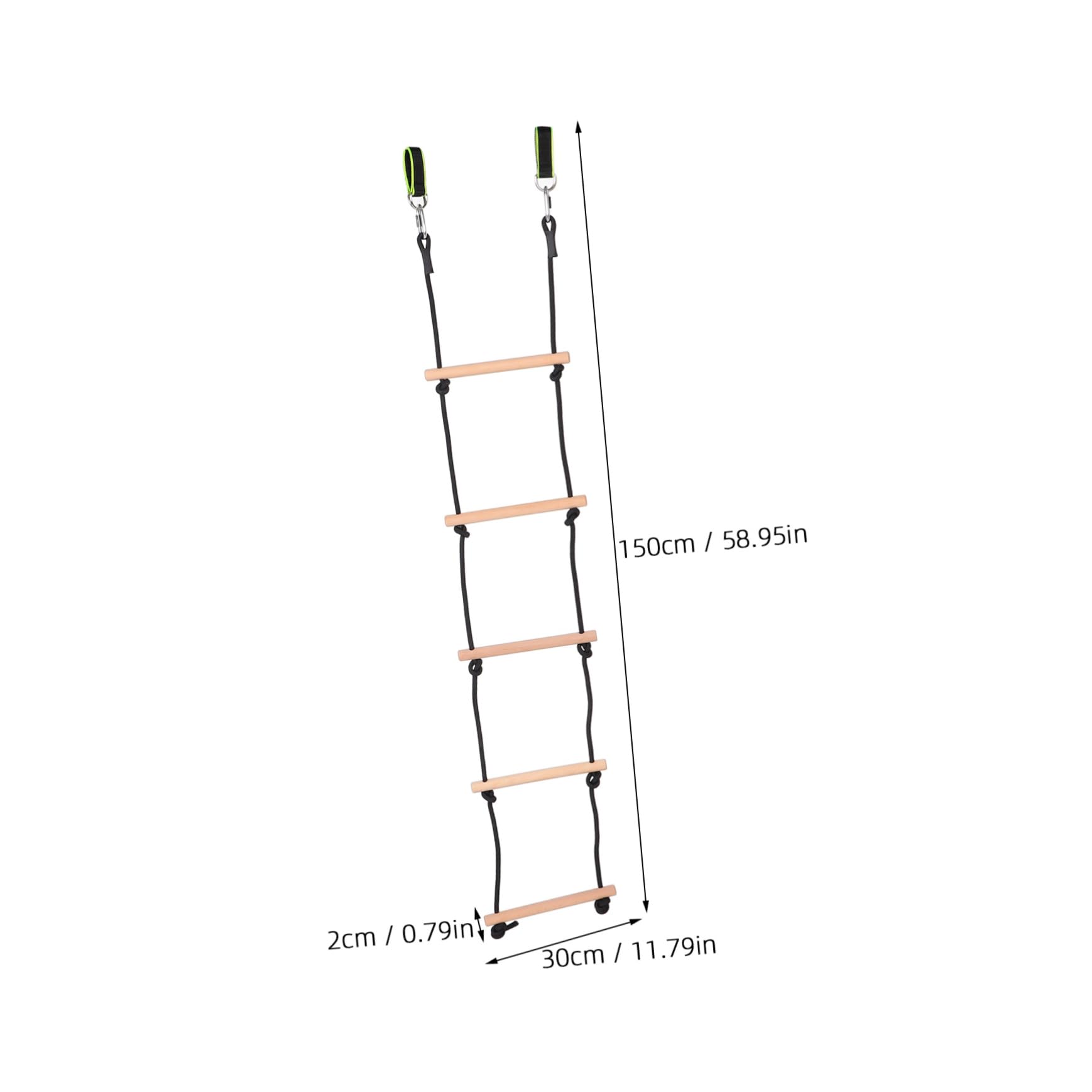 GLSTOY 1 Set Multi-Functional Wooden Climbing Ladder Boys and Girls Climbing Ladder Swing Boys and Girls