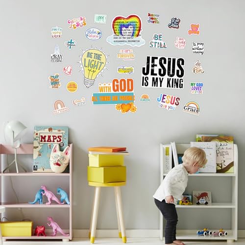 Sticker de pared bíblico luminoso con adhesivo miniatura 5
