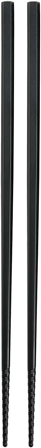 Akebono PM-376 Tornado Chopsticks, Black, 8.3 inches (21 cm), Made in Japan, Commercial Supplies, Grooves on the Tip, Non-Slip, Grip