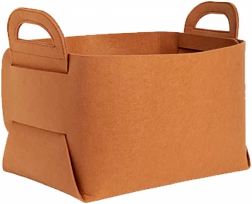 Magazine Rack Desktop Magazine Holder Felt Storage Basket Home Portable Storage Basket Square Foldable Office Organization