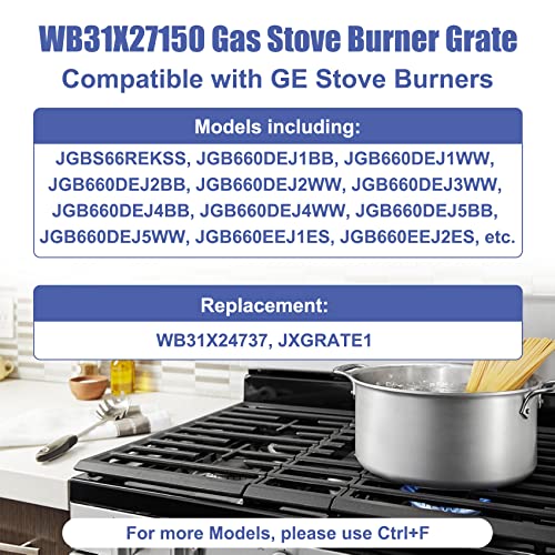 Compare WB31X27150 Gas Stove Grate Replacement for GE, Replaces Jxgrate1 General Electric Burner