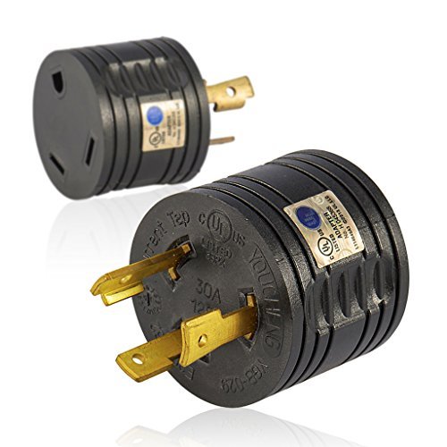 Atima RV 30 AMP 3-Prong Generator Adapter Connector Camping Caravan Motorhome TrailerAT-RV30P