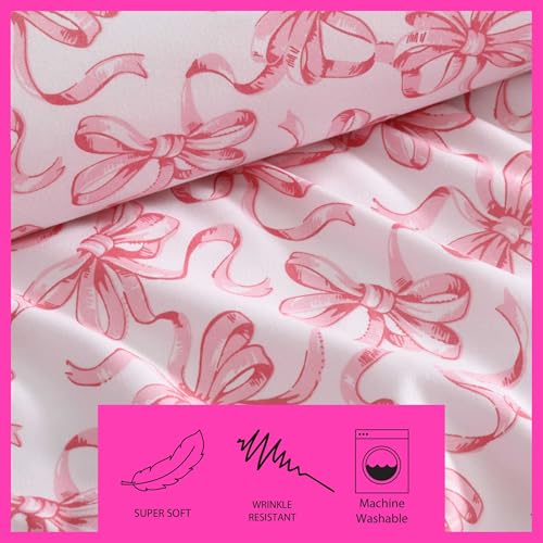 Parure de lit Double Betsey Johnson Rose Nœuds de Ballet avec Taies