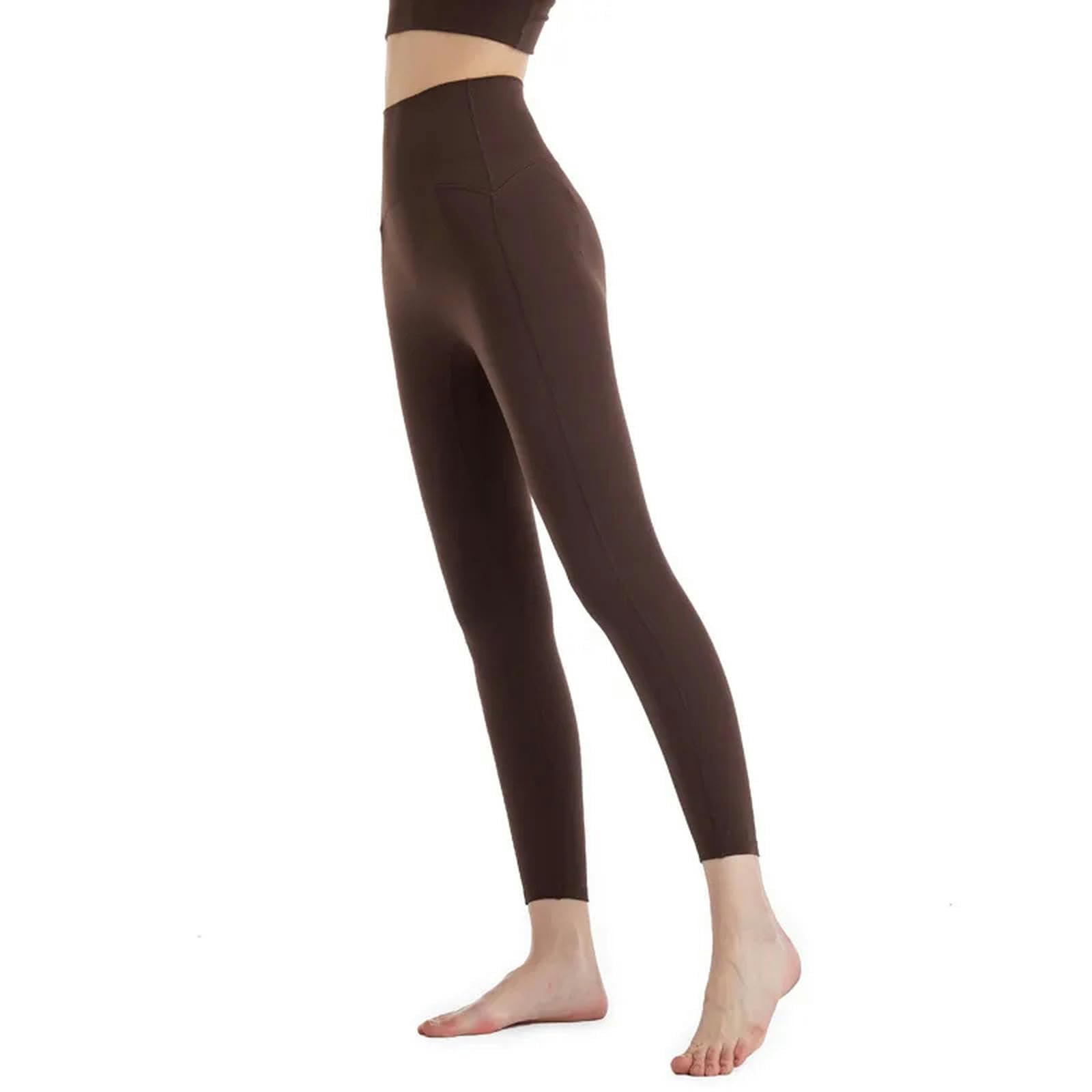 Legginsy dla kobiet UK damskie spodnie sportowe z wysokim stanem brzoskwiniowe pośladki spodnie do jogi dziewięciopunktowe spodnie sportowe do ćwiczeń