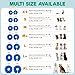 BENCMATE Inflatable Dog Cone Collar Alternative, Soft Dog Cone for Small Medium Large Dogs and Cats, Neck Recovery ECollar Donut Collar After Surgery (Medium, Blue)