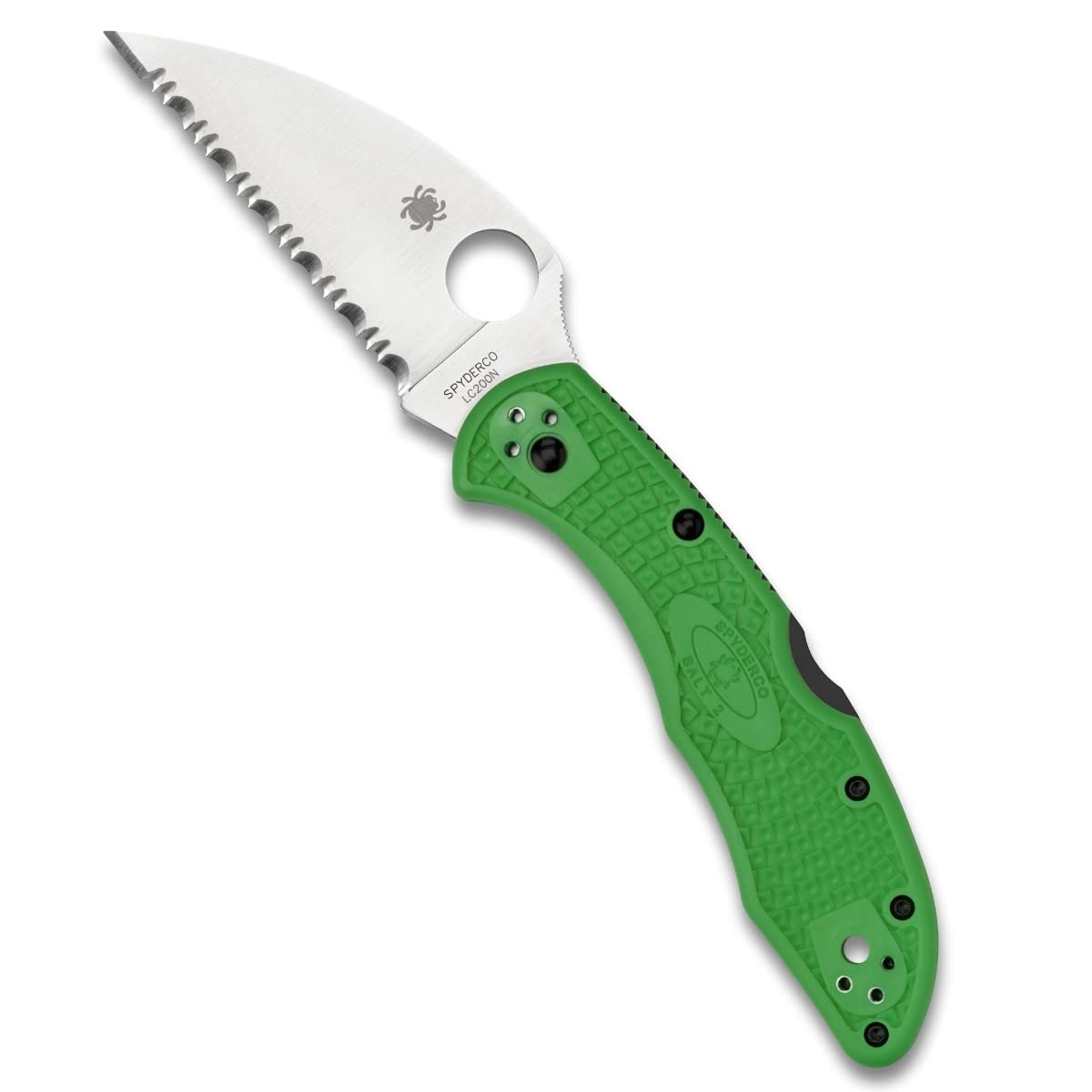 Spyderco C88FSWCGR2 Salt 2 Wharncliffe Green LC200N