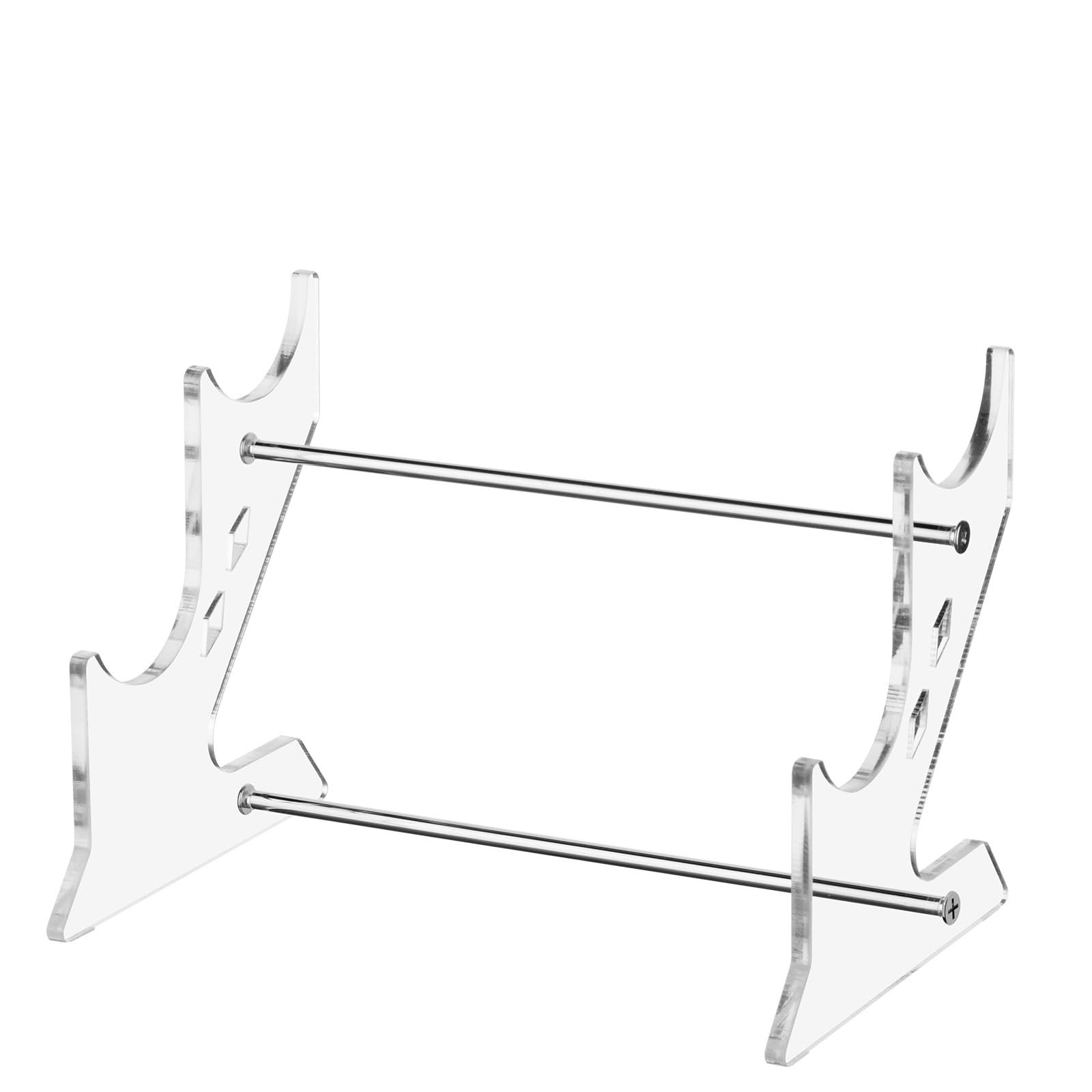 Cosmos 2 Tier Acrylic Lightsaber Display Stand Desktop - Transparent Clear - 5 cm Dia.