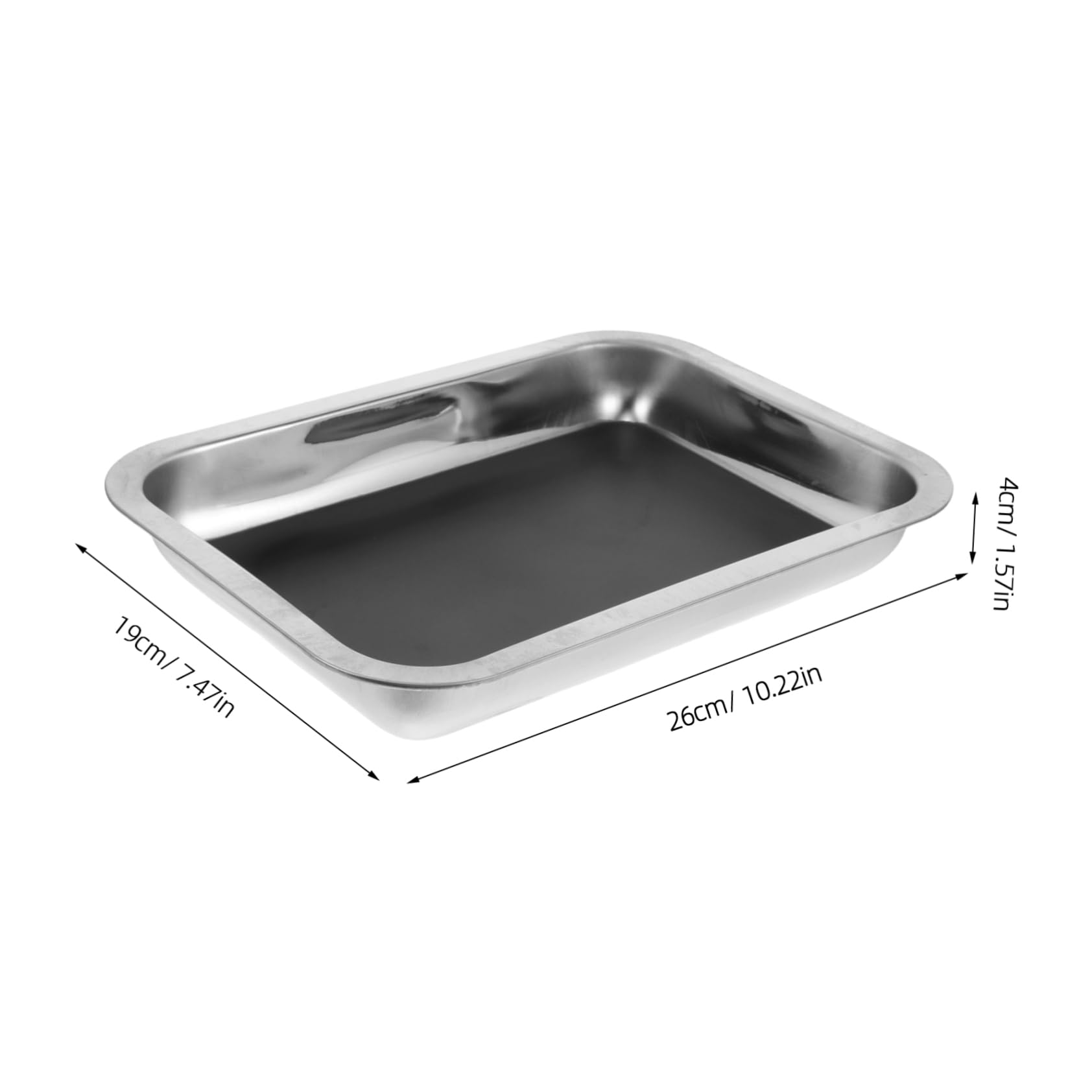 KOMBIUDA Science Plate Anatomy Tray Lab Instrument Tray Stainless Steel Dissection Pan Versatile for Education Research